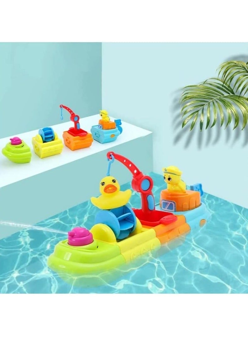 واي آند دي Wind-Up Boat Bath Toy for Kids, Baby, Toddler - Image 4