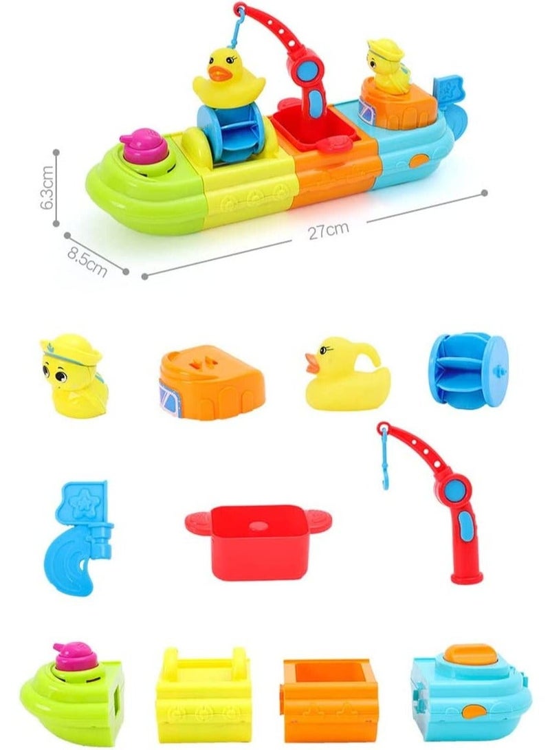 واي آند دي Wind-Up Boat Bath Toy for Kids, Baby, Toddler - Image 2