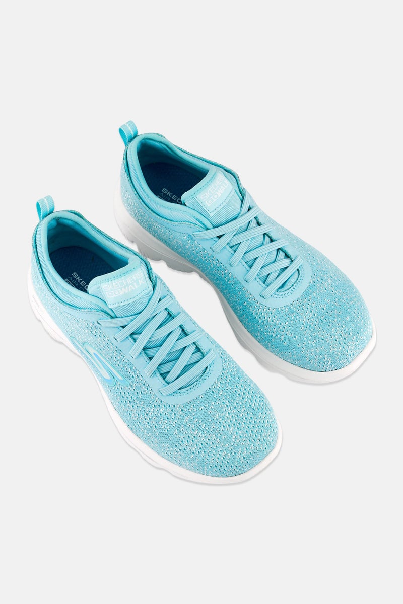 SKECHERS Women Go Walk Evolution Ultra Slip On Outdoor Shoes, Turquoise - Image 4