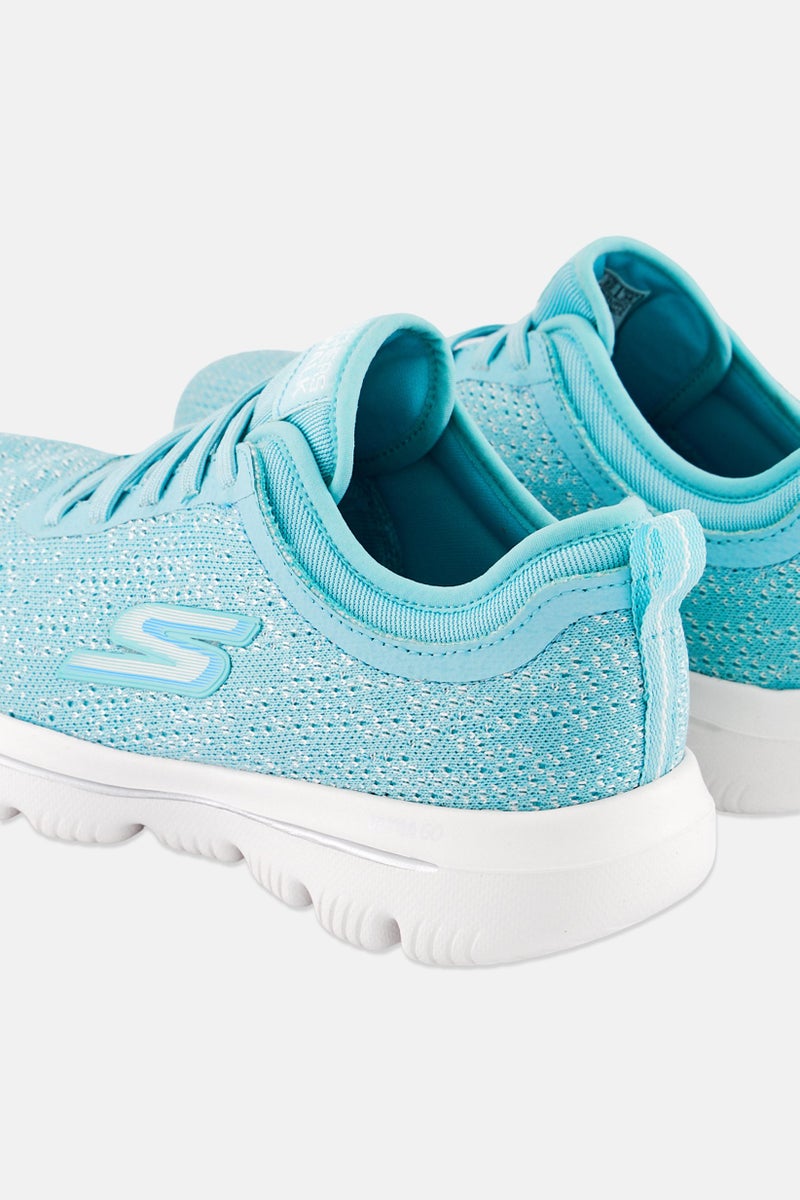 SKECHERS Women Go Walk Evolution Ultra Slip On Outdoor Shoes, Turquoise - Image 2