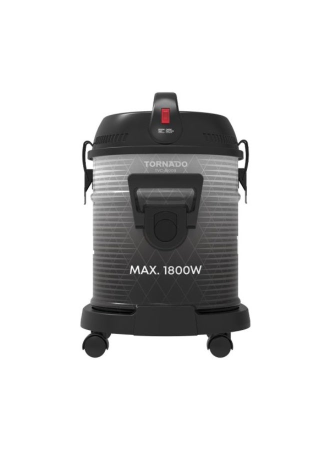 تورنيدو مكنسة برميل تورنادو 1800 وات tvc-1800 B
