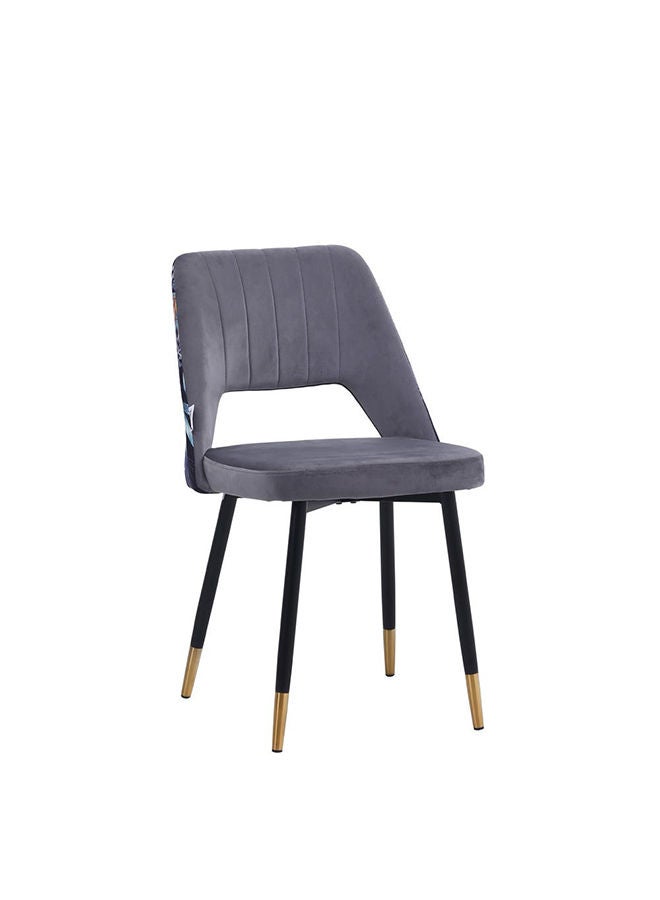 DANUBE HOME Clampbel Dining Chair Strong And Sturdy Kitchen Dining Chair 1 Seater Furniture For Dining Room Home Kitchen Dining Room Living Room L47xW57xH86 cm Grey - Image 1