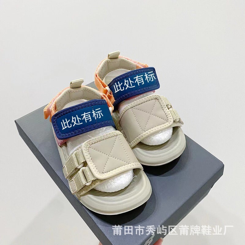 Brand Nb Children'S Shoes Open Toe Velcro Children'S Sandals Boys And Girls Sports Sandals Soft Bottom Baby Beach Shoes - Image 3