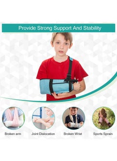 Arm Sling Support for Kids, Medical Grade Quality Child Arm Sling with Adjustable Strap for Broken Shoulder Elbow and Storage Space for Stabilise Arm, Shoulder Immobilizer, Injury Recovery