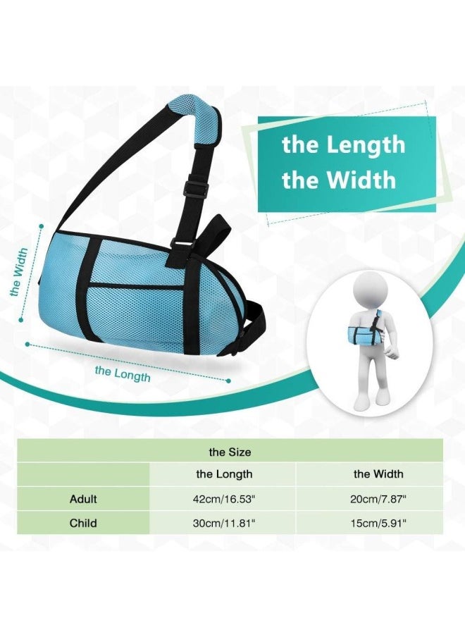 silvercnc - Arm Sling Support for Kids, Medical Grade Quality Child Arm Sling with Adjustable Strap for Broken Shoulder Elbow and Storage Space for Stabilise Arm, Shoulder Immobilizer, Injury Recovery - Image 1