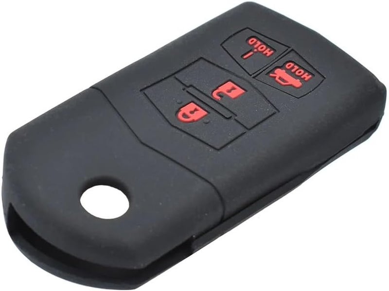 QASULER Silicone Car Key Case Cover for Mazda - Image 5