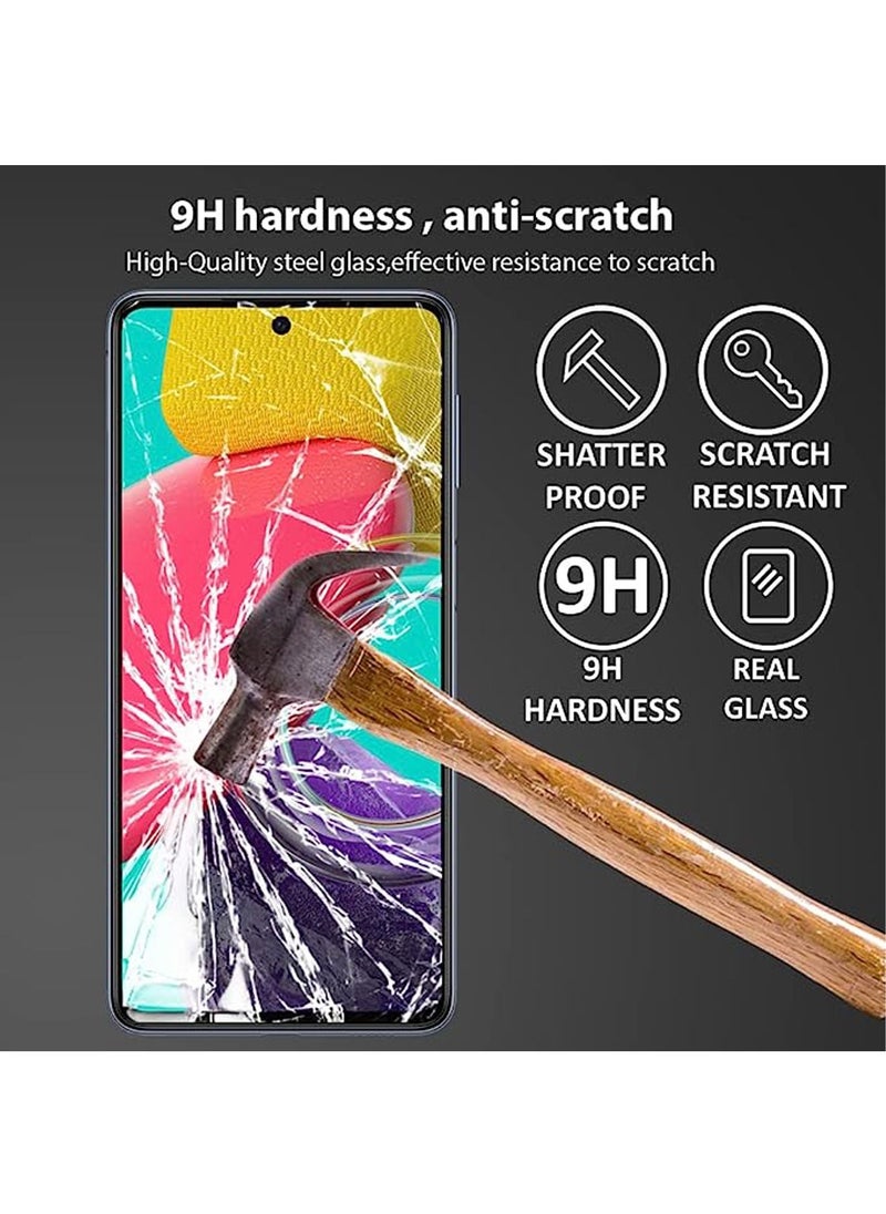 Generic - Screen protector compatible with Samsung Galaxy M53 / M54 Screen Protector Tempered Glass [Anti-Glare][HD Full Coverage][Easy Installation][9H Hardness][Touch Sensitive][ Anti-Shatter] - Image 1