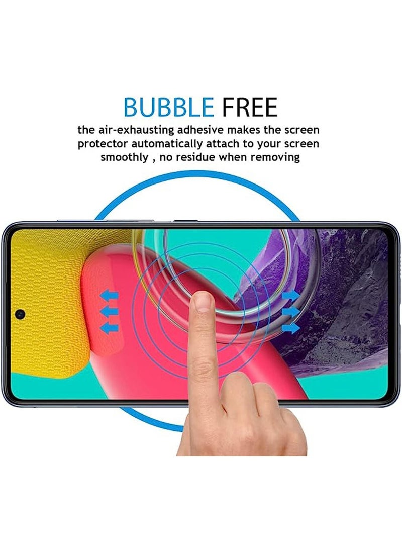Generic - Screen protector compatible with Samsung Galaxy M53 / M54 Screen Protector Tempered Glass [Anti-Glare][HD Full Coverage][Easy Installation][9H Hardness][Touch Sensitive][ Anti-Shatter] - Image 1