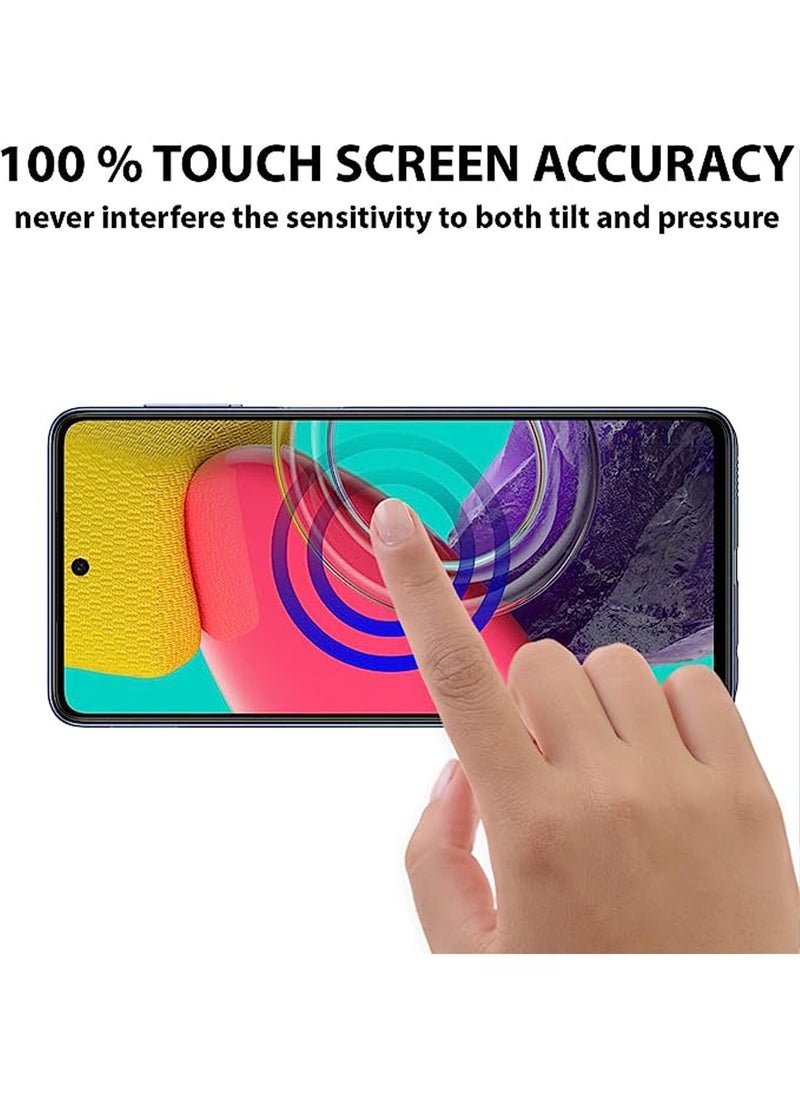 Generic - Screen protector compatible with Samsung Galaxy M53 / M54 Screen Protector Tempered Glass [Anti-Glare][HD Full Coverage][Easy Installation][9H Hardness][Touch Sensitive][ Anti-Shatter] - Image 1