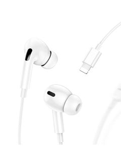 Wired Earbuds Headphones with Lightning Plug u0026 Microphone, Built-in Volume Control, High Bass Stereo Wired Earphones for iPhone, iPad, u0026 Compatible with Other Lightning Port Devices, White