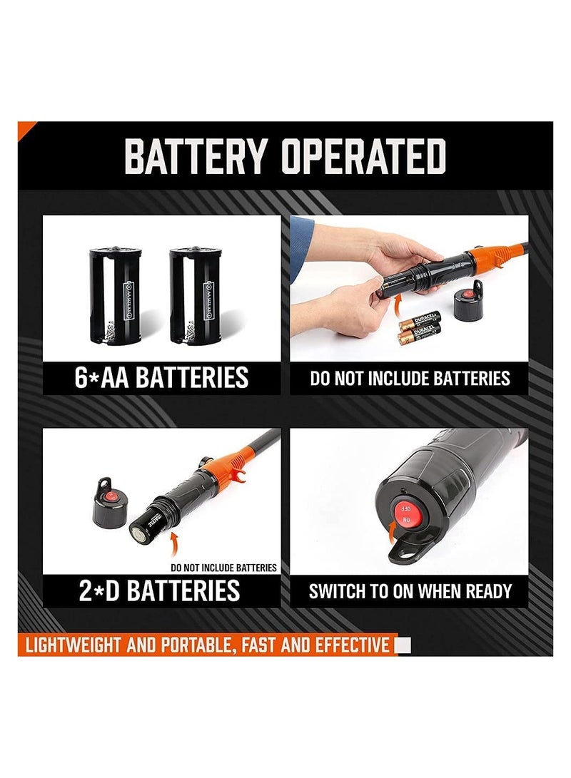 SYOSI Portable Power Battery Pump 2.2GPM Water & Fuel Transfer Pump Battery Operated Liquid Transfer Pump for Gasoline Diesel Fuel  - Image 3