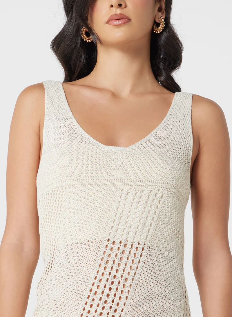 ELLA Crochet Sleeveless Dress