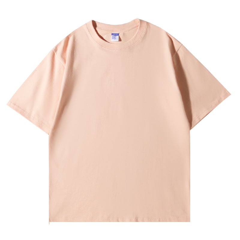 260g Heavyweight Cotton Tee Unisex Oversized Lotus root color 