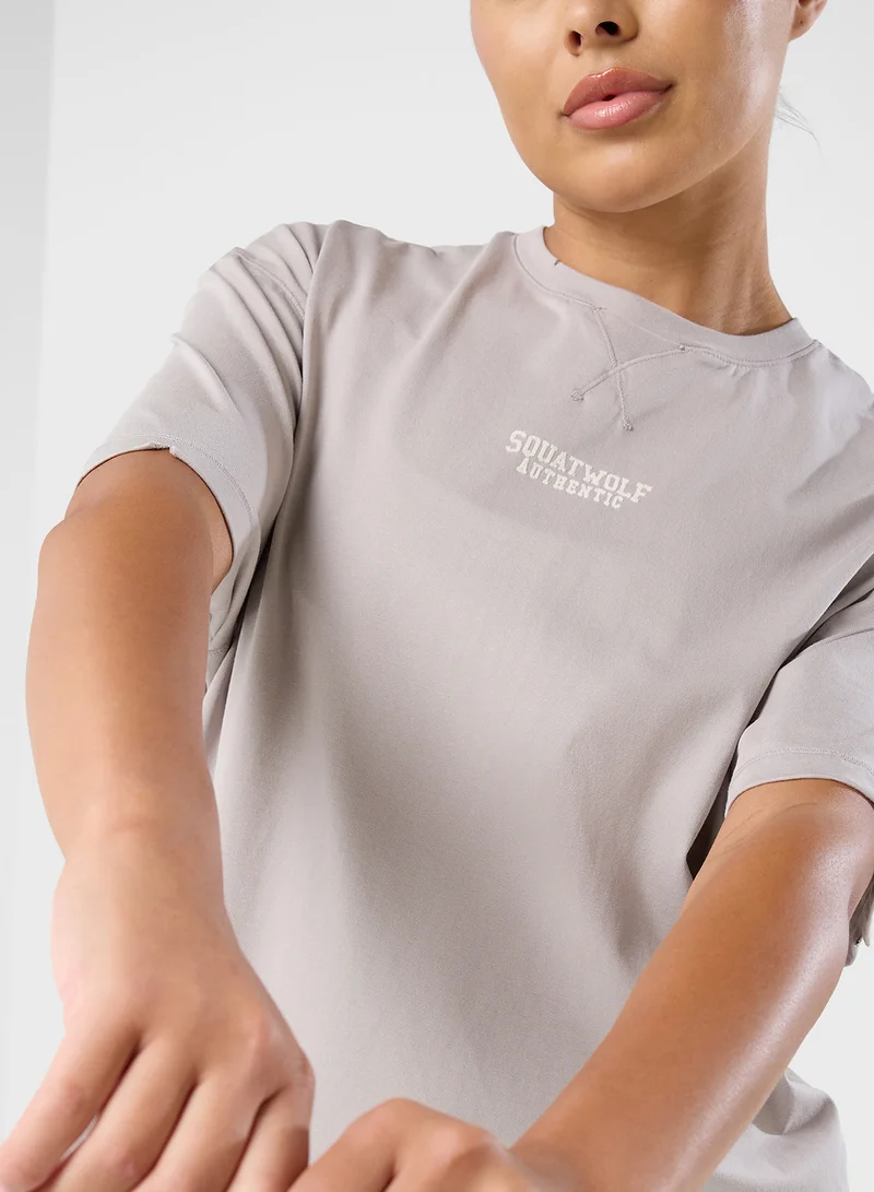 سكوات وولف Oversized Expose Stitch T-Shirt