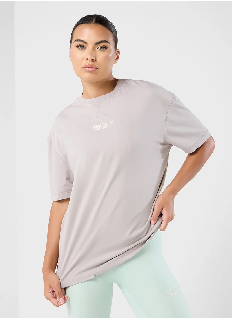 سكوات وولف Oversized Expose Stitch T-Shirt