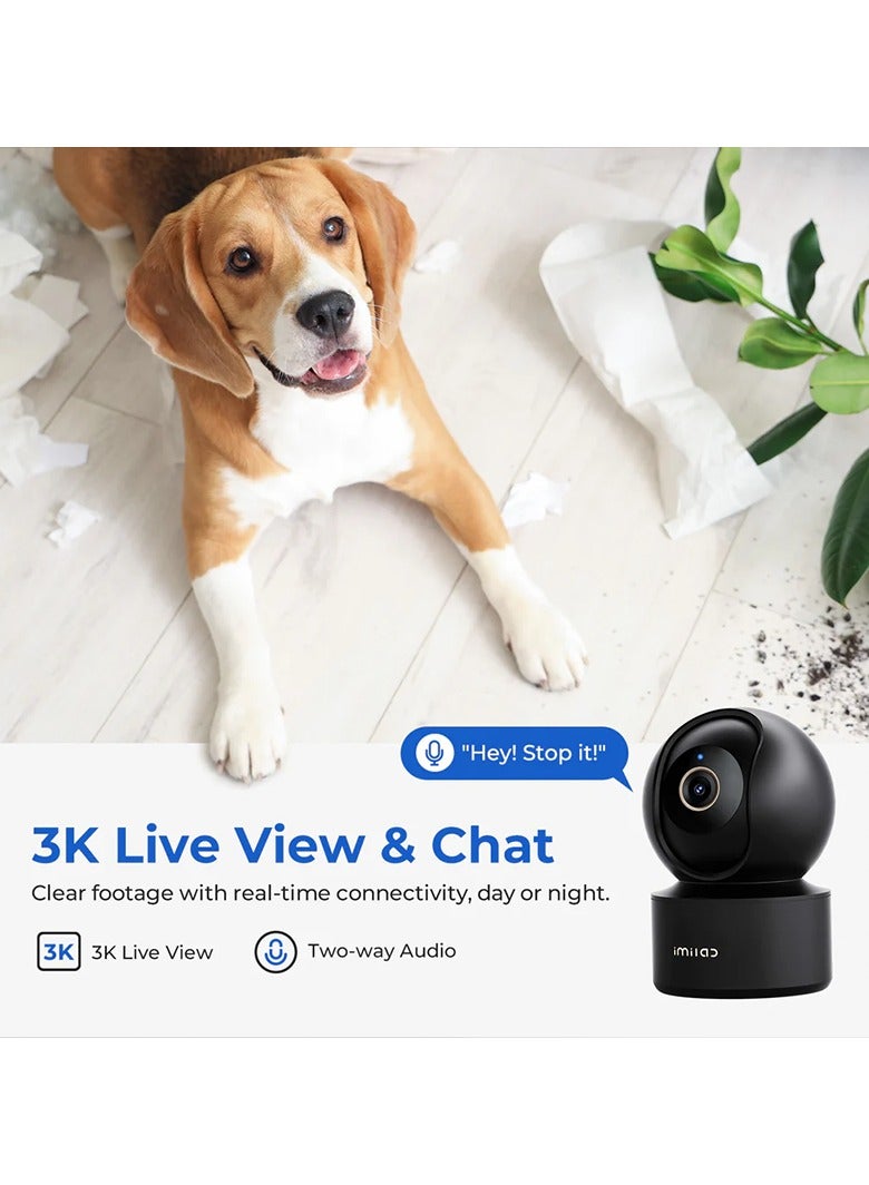 Imilab Smart Security Camera Indoor Plug-in Wi-Fi 3K C22 - Black - Image 5