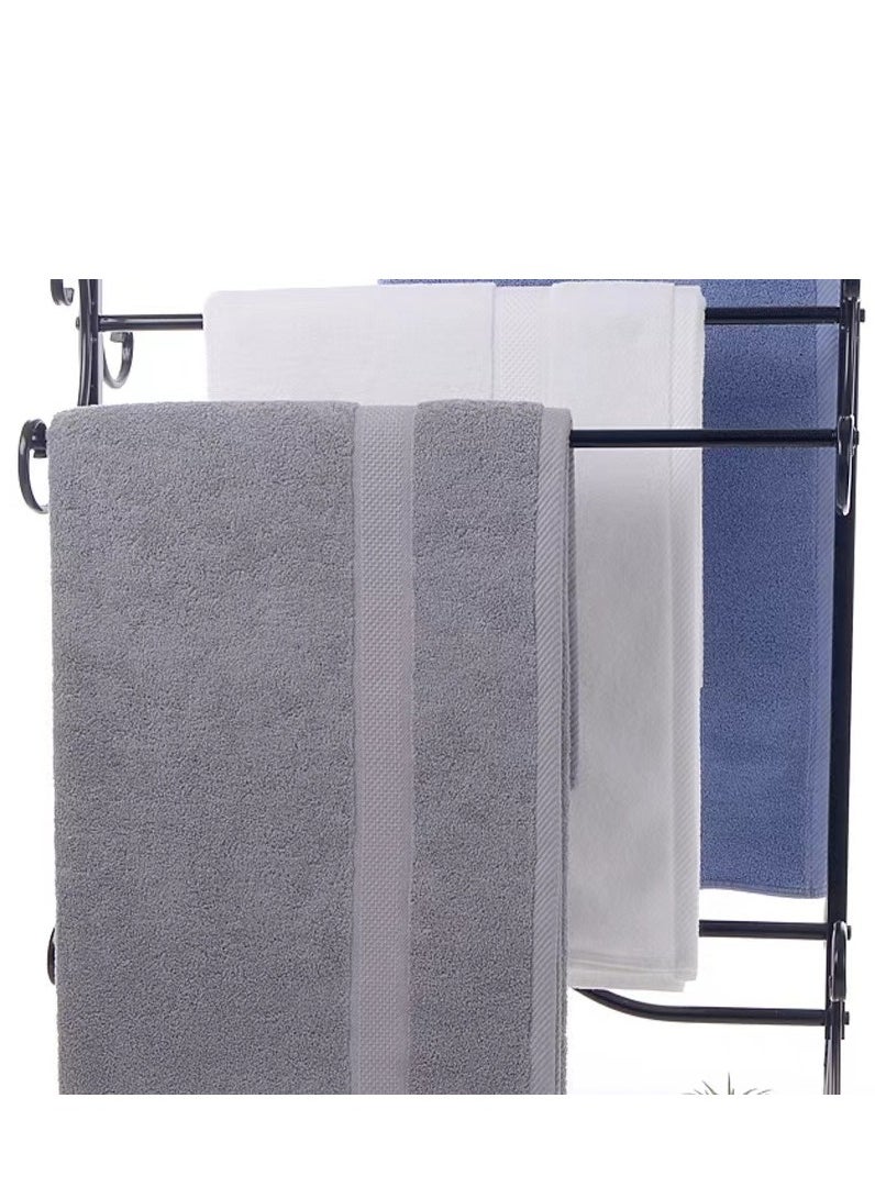 Laseta - Smart Cell Textured Bath Towel Grey 140x70centimeter - Image 1