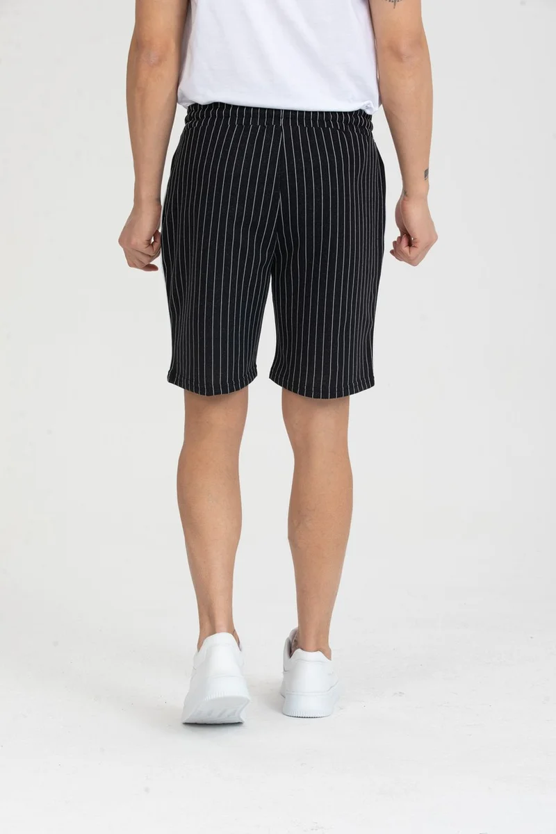 توينتي3 Men's Basic Stripe Detailed Striped Shorts