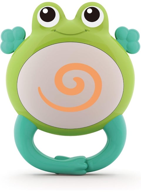 رَجَّة أوركسترا الضفدع - لعبة نشاط للأطفال، تخفيف آلام التسنين، سهلة الإمساك، مهارات حركية دقيقة، ألوان زاهية، ألعاب حسية، ألعاب للأطفال، عضاضة للأطفال، رَجَّة حيوانات 3M+