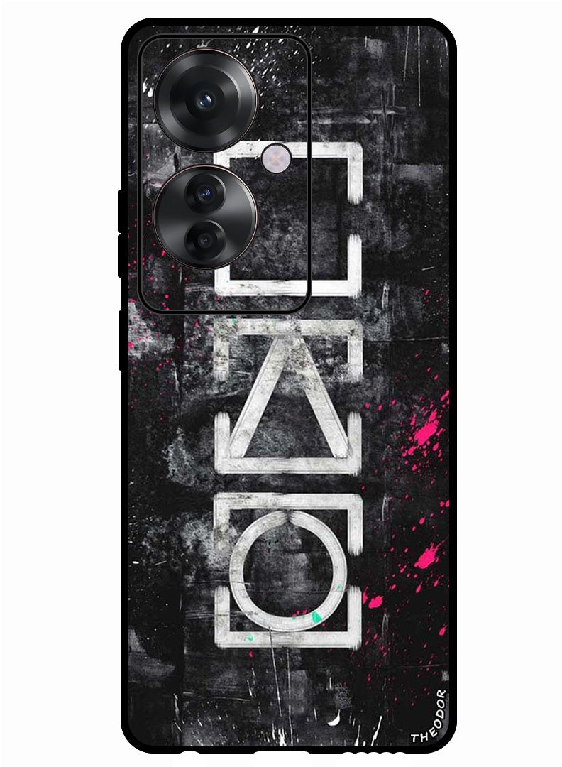 Theodor Protective Case Anti Scratch Shock Proof Bumper Cover For Oppo Reno 11F Squid Symbols - Image 1
