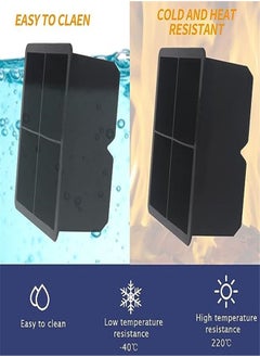 Goolsky Goolsky Large Ice Cube Trays Silicone (2.5-Inches) - Giant Cocktail Silicone Ice Maker, Scotch Whiskey Ice Cube, Easy Release Reusable Ice Cubes,Food Grade (Black 2 Tray)  - Image 5