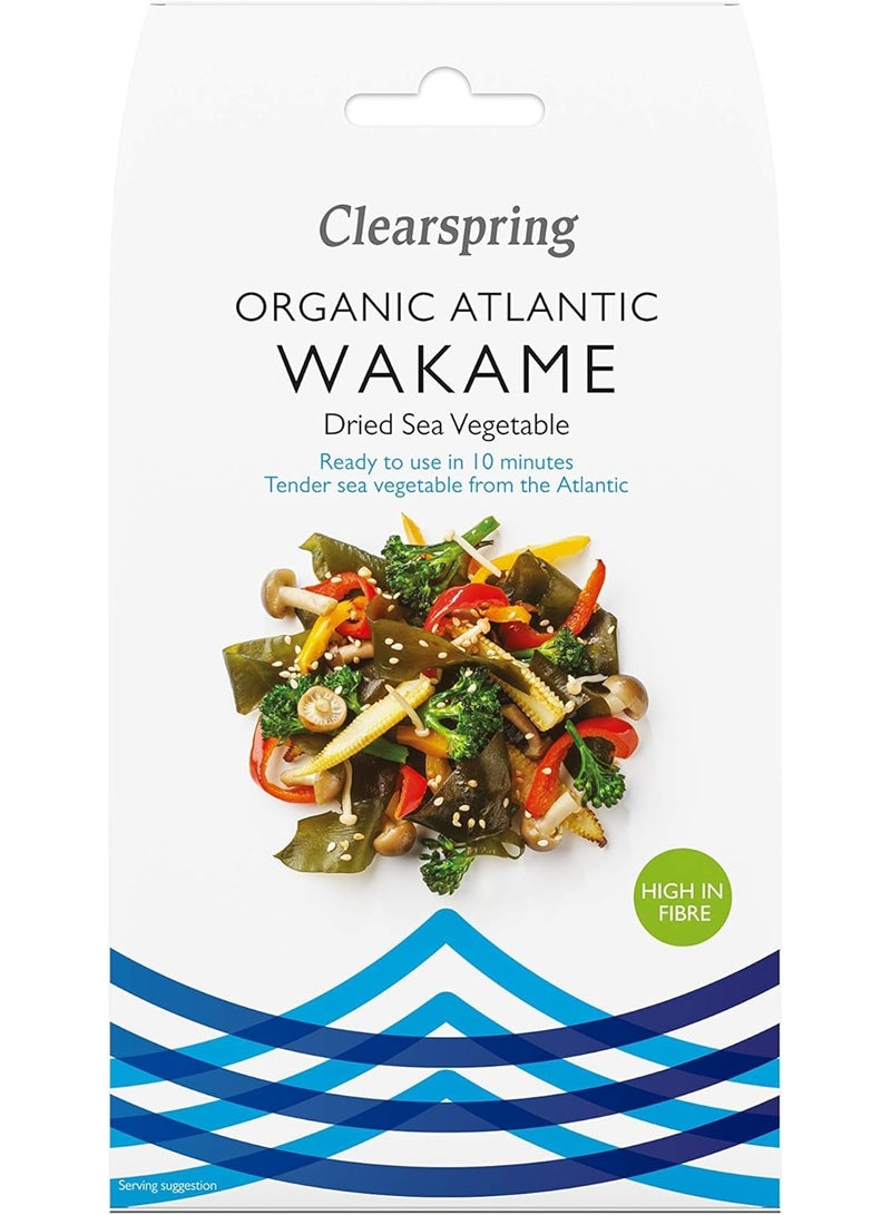 Clearspring Organic Atlantic Wakame Dried Sea Vegetable 25G - Image 1