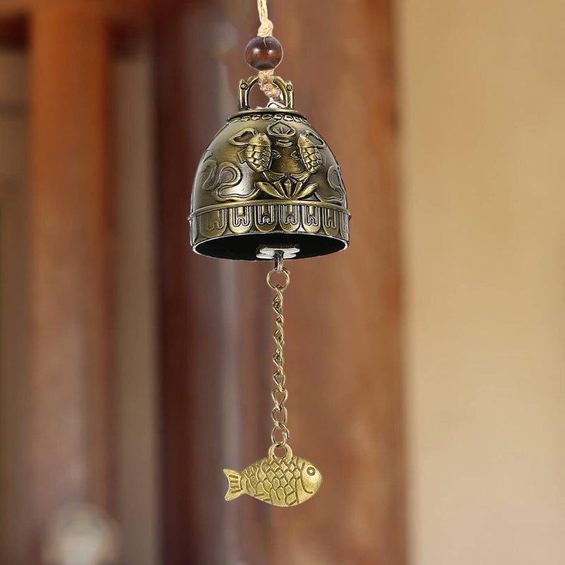 Vintage Feng Shui Wind Chime Zinc Alloy Metal Pendant For Home Garden Office Decoration - Image 5
