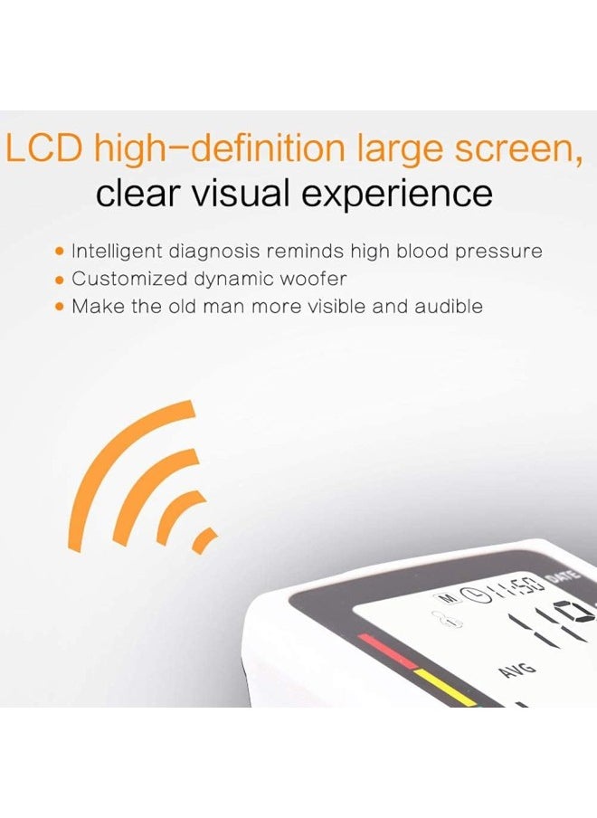 Blood Pressure Monitor, Upper Arm Automatic Digital BP Machine for Precise Blood Pressure Measurement & Pulse Measurement & Arrhythmia Display, 2x120 Group Dual User Mode