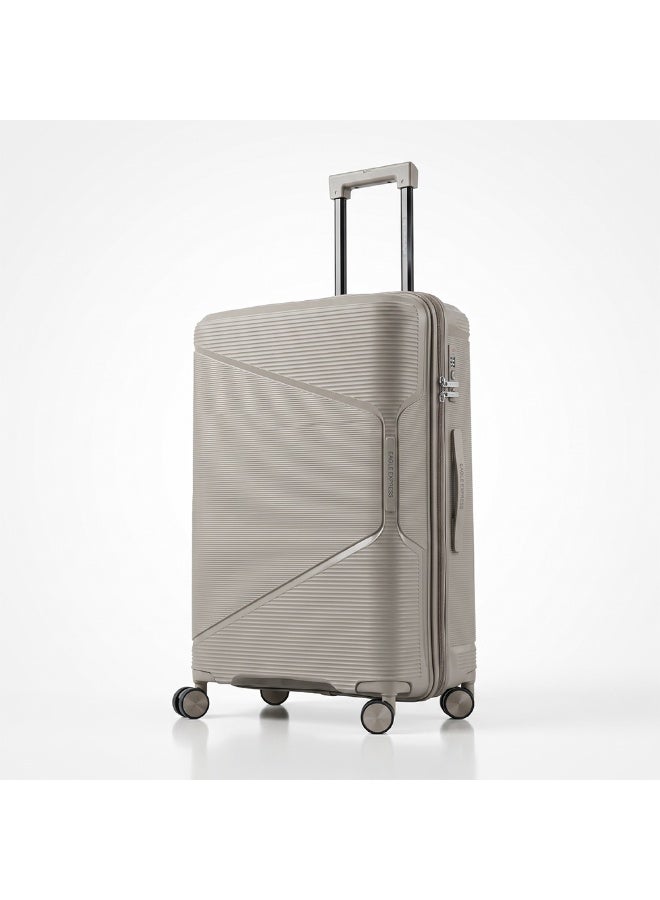 Eagle Express Cruiser Elite 24 Inch Medium Luggage Khaki, PP Hard Shell Check-In Trolley Suitcase with Lightweight Travel Design, Durable Spinner Wheels, Secure Lock System and 2 Year Warranty - Image 1