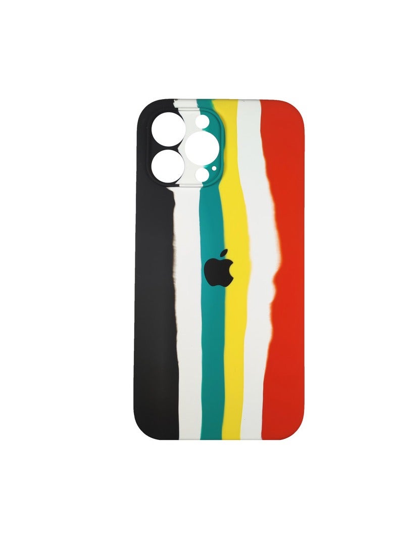 Colorful Silicone Phone Case for iPhone 13 Pro Max, Multicolor 
