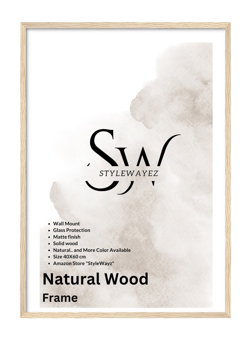 StyleWayez - Wall Modern Wood Picture Frames 40x60 cm - White Color - Image 1