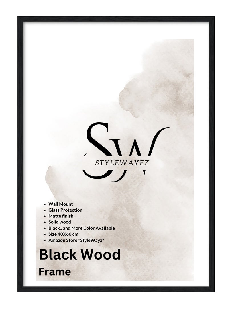 StyleWayez - Wall Modern Wood Picture Frames 40x60 cm - White Color - Image 1