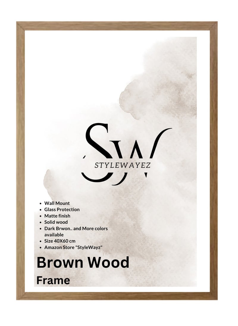 StyleWayez - Wall Modern Wood Picture Frames 40x60 cm - White Color - Image 1