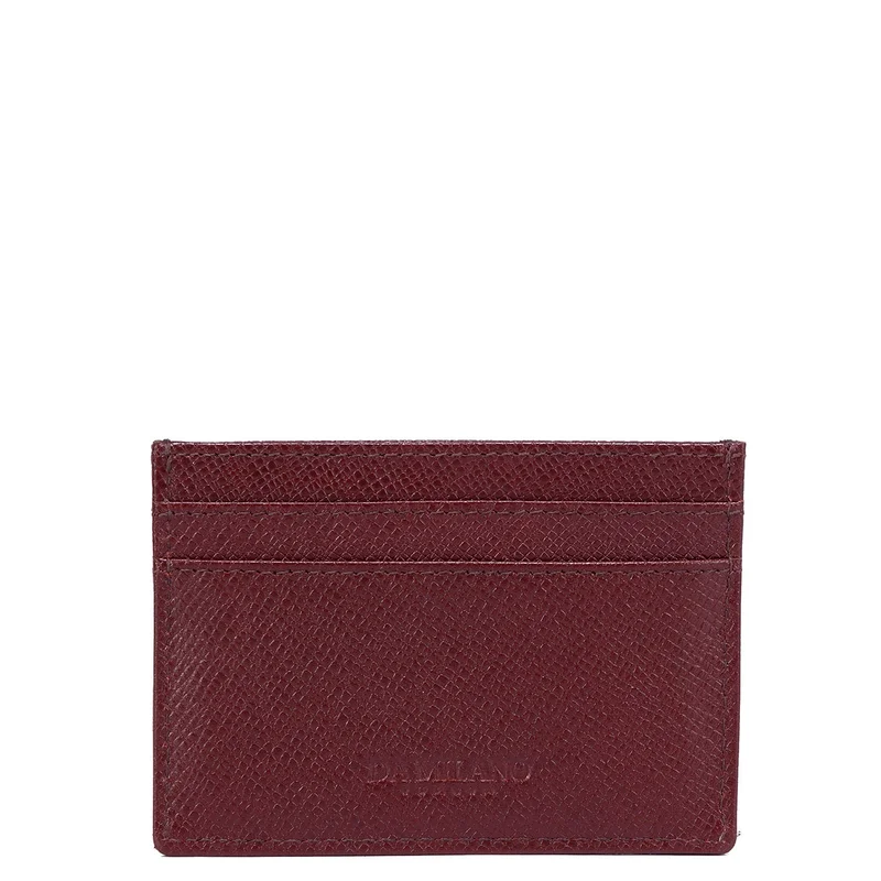 Da Milano  Da Milano Leather Card Holder - Maroon Franzy  | Best Price UAE