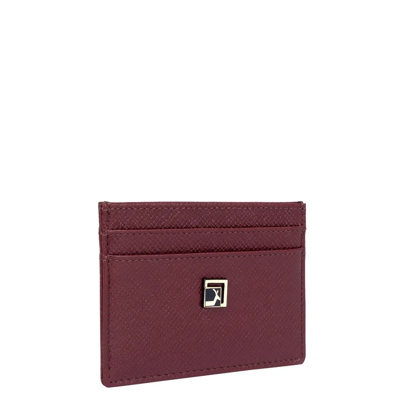 Da Milano  Da Milano Leather Card Holder - Maroon Franzy  | Best Price UAE