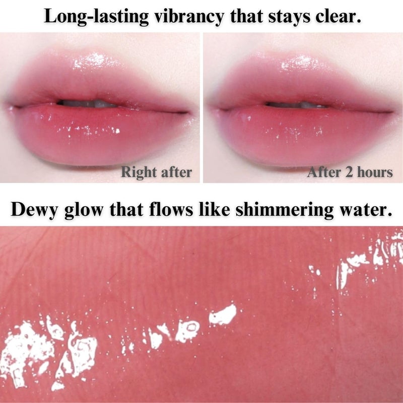 BBI@ BBIA BBIA Glow Tint â€“ Lip Plumping Volumizing Glossy & Glowy Lip Stain Naturally Moisturizing Comfortable Texture Lightweight Long-Lasting Vivid Color Non-Sticky Korean Makeup (11 NUDY, Pack of 1) - Image 5