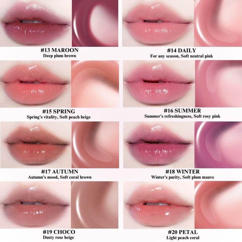 BBI@ BBIA BBIA Glow Tint â€“ Lip Plumping Volumizing Glossy & Glowy Lip Stain Naturally Moisturizing Comfortable Texture Lightweight Long-Lasting Vivid Color Non-Sticky Korean Makeup (11 NUDY, Pack of 1) - Image 3