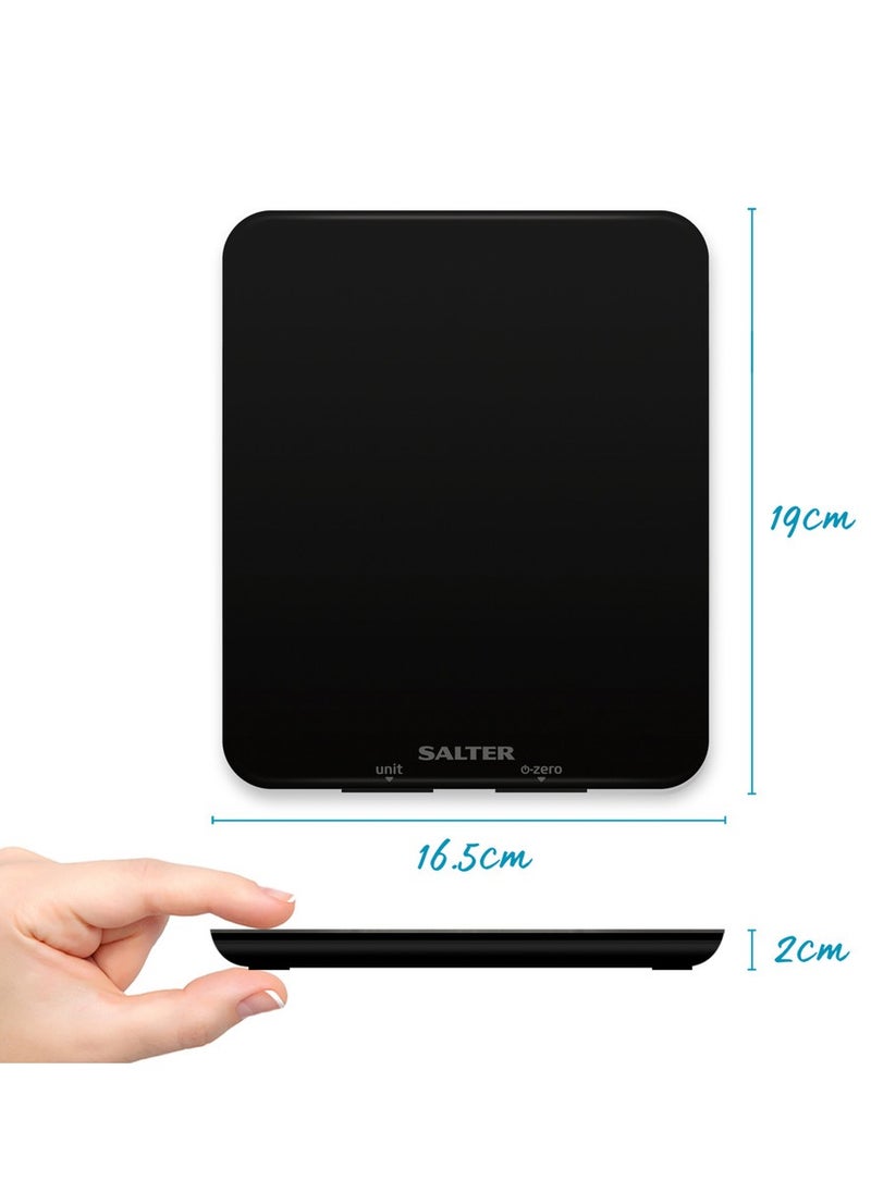Salter - SALTER GHOST KITCHEN SCALE : Digital Food Weighing Tool, Sleek Transparent Design with Accurate Precision Measurement - Image 1
