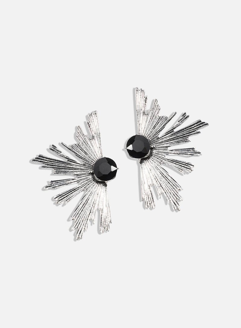 SOHI Metallic Flora Artificial Drop Earring Jewellery - Image 2