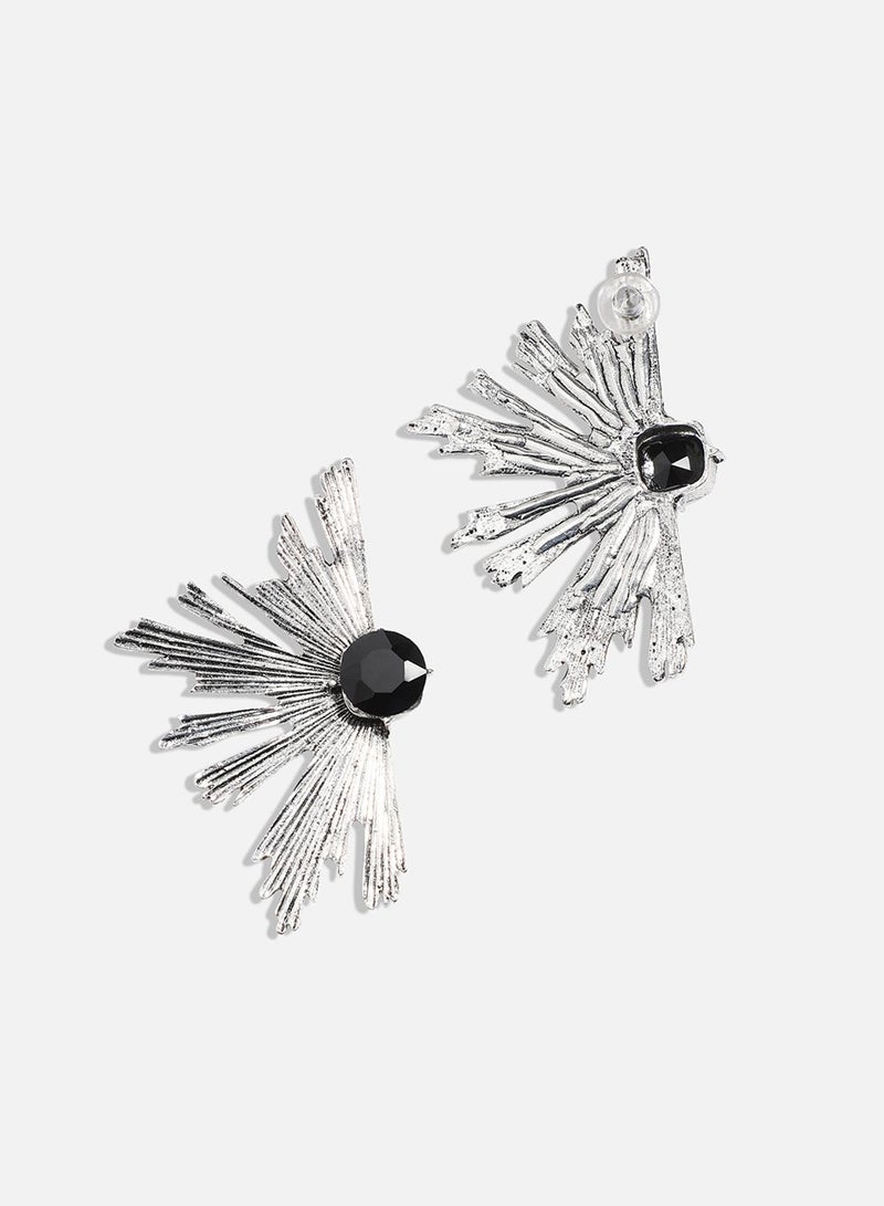 SOHI Metallic Flora Artificial Drop Earring Jewellery - Image 3