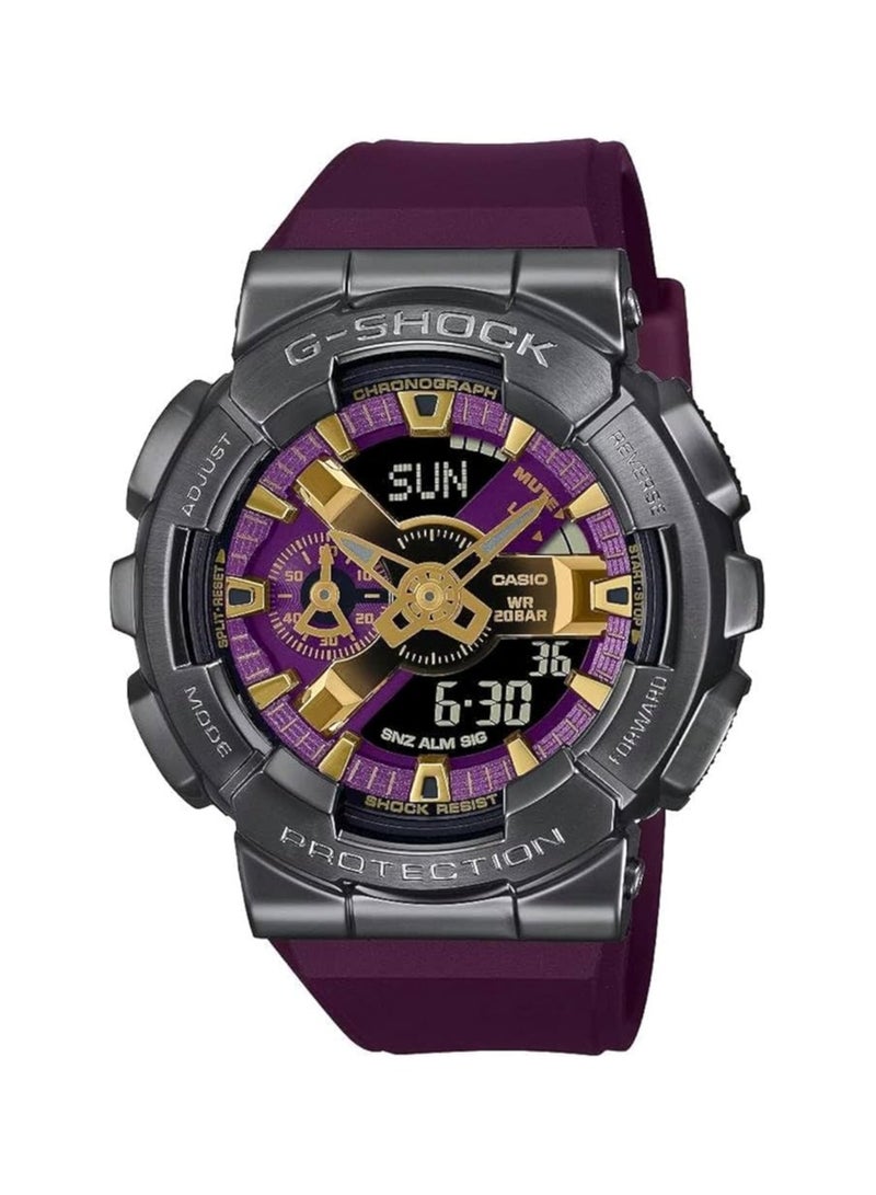 كاسيو ساعة كاسيو جي-شوك - GM-110CL-6ADR مينا أرجواني، سوار أرجواني - Image 1