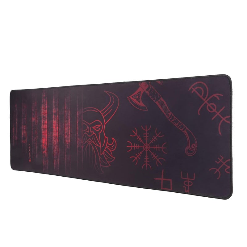 ZEBRONICS Firestorm Gaming Mouse pad for All Mouse sensors with Micro-Textured Fabric Surface, Anti Slip Rubber Base, 800x300mm Size, 4mm Thickness and a Portable roll and go Design - Image 1