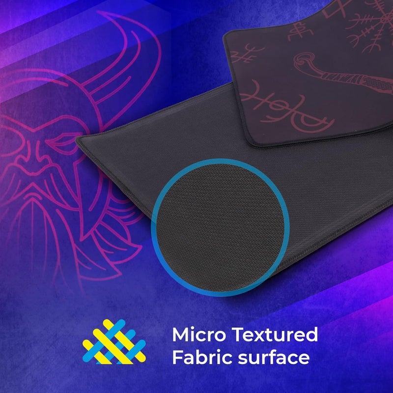 ZEBRONICS Firestorm Gaming Mouse pad for All Mouse sensors with Micro-Textured Fabric Surface, Anti Slip Rubber Base, 800x300mm Size, 4mm Thickness and a Portable roll and go Design - Image 4