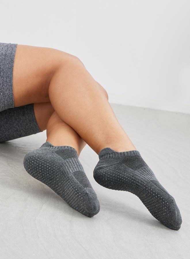 Textured Breathable Silicon Pad Tab Yoga Socks - Image 1
