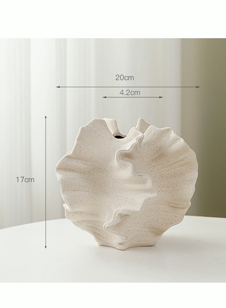 ميكسد المزهريات الخزفية ديكور المنزل الزهور البيضاء على شكل زهرية Pampas الحد الأدنى من الشمال البوهيمي نمط مزرعة الحديثة ديكور غرفة المعيشة مطبخ علوي غرفة نوم طاولة طعام مكتب - Image 4