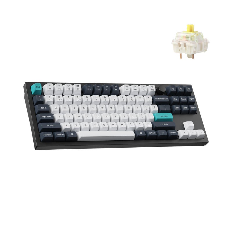 Keychron Q3 Max Wireless Custom Mechanical Keyboard Full Aluminum 24 GHz Bluetooth QMK TKL Layout RGB with Hotswappable Gateron Banana Switch Compatible with Mac Windows Linux - Image 2