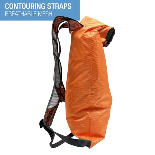 Lewis N. Clark WaterSeals Locking Backpack | Waterproof Bag | Anti-Theft Combination Lock | For Men & Women | Orange - Image 4