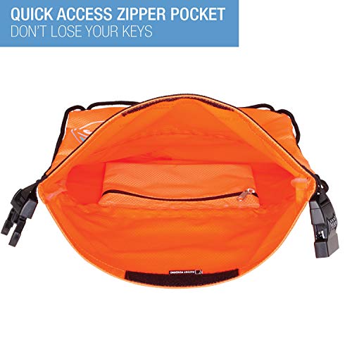 Lewis N. Clark WaterSeals Locking Backpack | Waterproof Bag | Anti-Theft Combination Lock | For Men & Women | Orange - Image 5