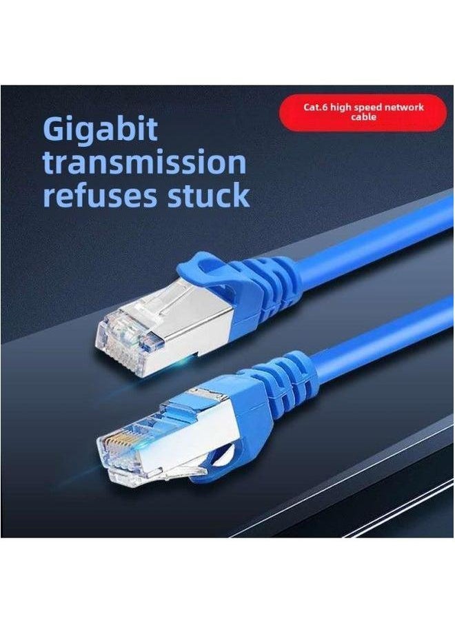 Generic Six Types Of Gigabit Shielded Wire Finished Network Cable 1 Meter 2 3 5 10 Jumper Wholesale-Color:Blue-Line Length:2M  - Image 2