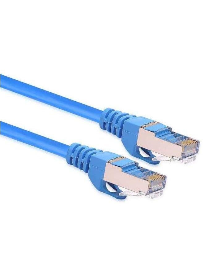 Generic Six Types Of Gigabit Shielded Wire Finished Network Cable 1 Meter 2 3 5 10 Jumper Wholesale-Color:Blue-Line Length:2M  - Image 1